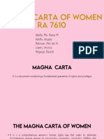 Magna Carta of Women RA 7610: Abella, Ma. Kiana M. Adolfo, Angela Batecan, Kim Jan N. Lopez, Jessica Regaspi, Rachel