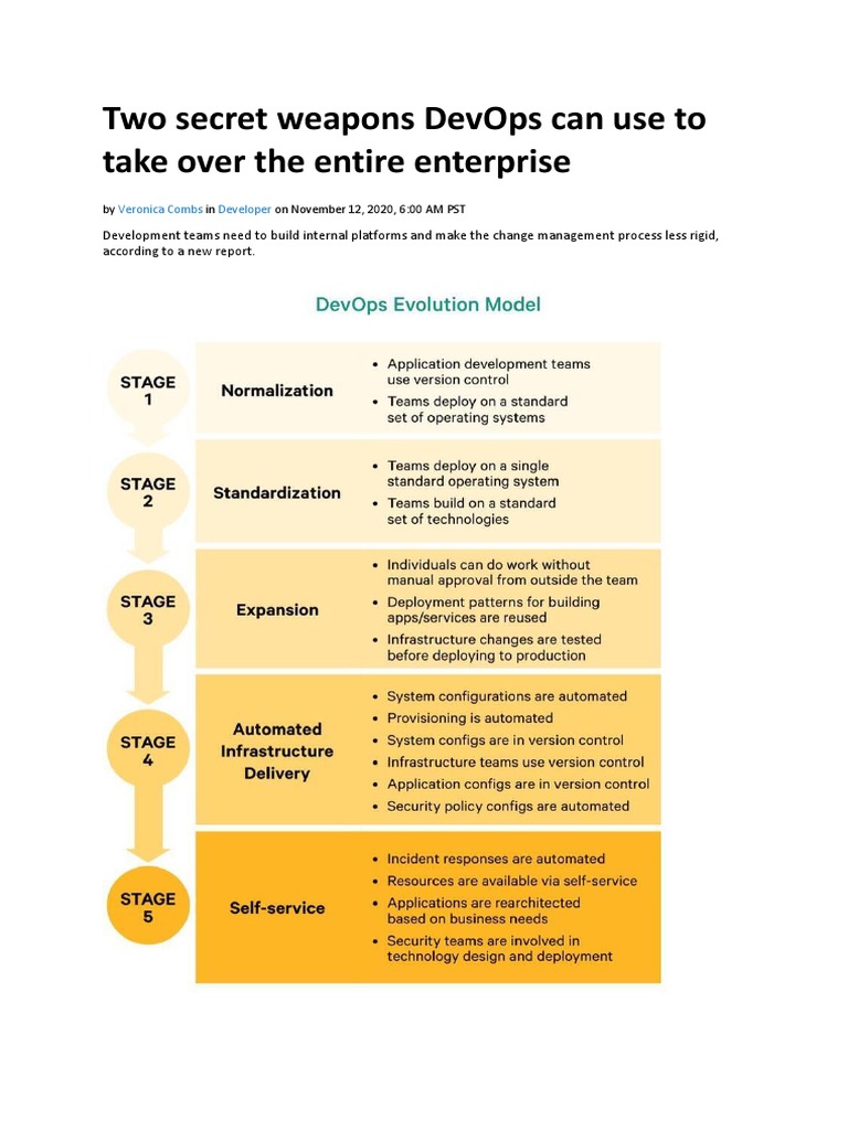 DevOps Change Management Strategies | PDF | Computing | Information ...