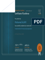 Fundamentals Manuscript Preparation Certificate PDF