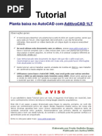 Tutorial planta baixa no AutoCAD com AditivoCAD 1LT