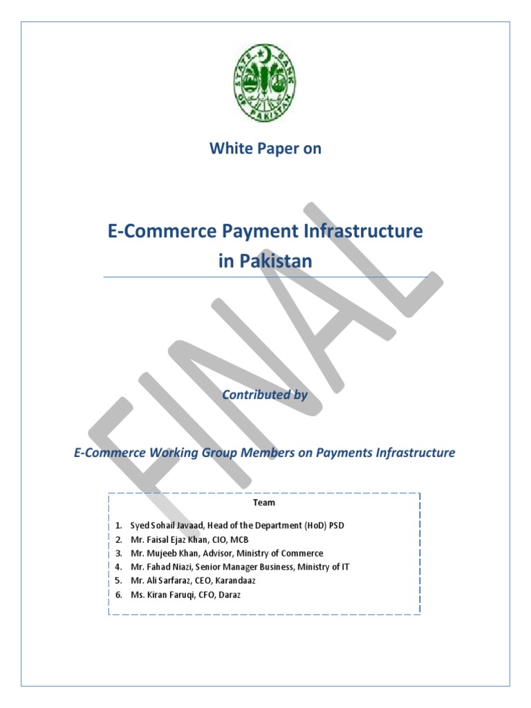 E-Commerce Payment Systems in Pakistan | PDF | E Commerce | Debit Card