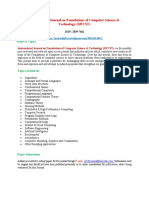 International Journal On Foundations of Computer Science Technology IJFCST