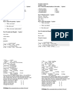 6th 1-3 unit exam test