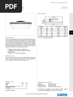 Plain Diffuser LKA: Dimensions