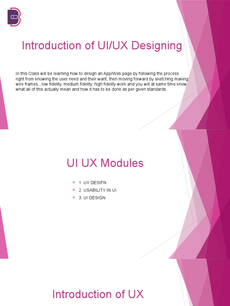UI/UX Design Course Overview | PDF