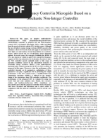 Load Frequency Control in Microgrids Based On A Stochastic Non-Integer Controller