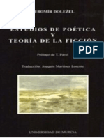 Estudios de Poética y Teoría de La Ficción PDF