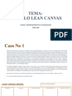 Modelo Lean Canvas para emprendimiento de mascarillas contra acné