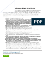 Marketing Strategy Bharti Airtel Limited PDF