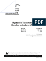 Hydraulic Transmission Jacks: Operating Instructions & Parts Manual