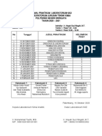 Jadwal Praktikum Kad