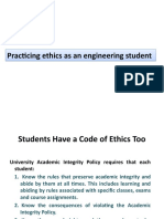 Practicing Ethics As An Engineering Student Practicing Ethics As An Engineering Student