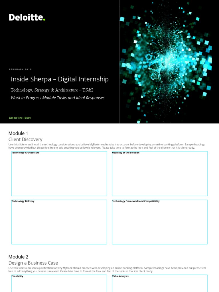 Deloitte Tsi Virtual Internship Templatev4 Pdf