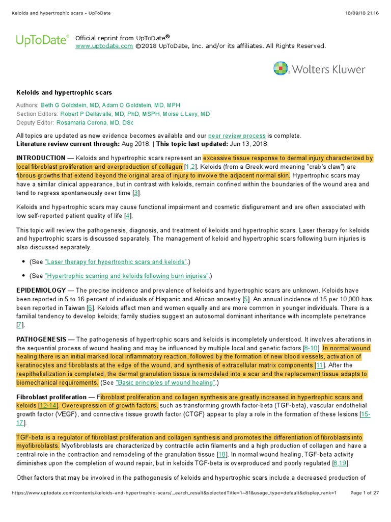 Official Reprint From Uptodate ©2018 Uptodate, Inc. And/Or Its