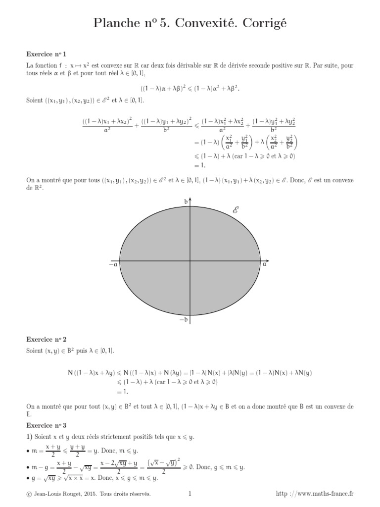 Convexité et Inégalités Mathématiques PDF Tangente (géométrie — free download