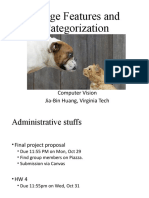 Image Features and Categorization: Computer Vision Jia-Bin Huang, Virginia Tech