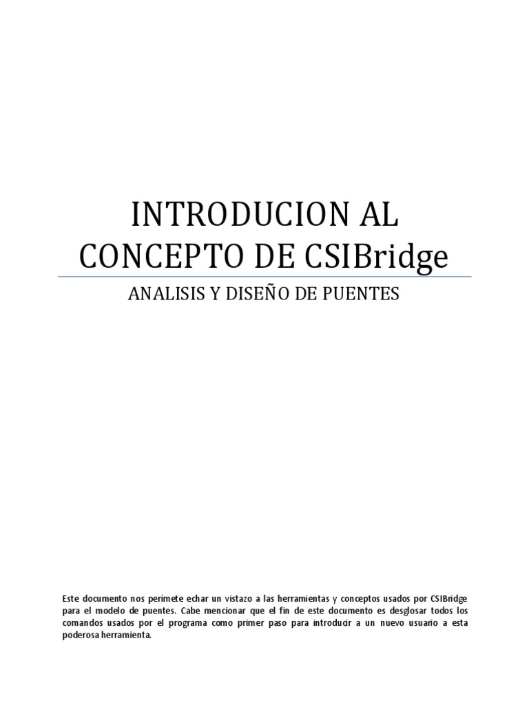 Manual de Introduccion Al CSIBridge | PDF | Pandeo | Valores propios y ...
