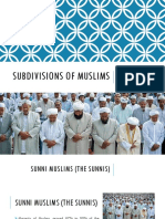 Subdivisions of Muslims