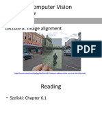 CS5760: Computer Vision: Lecture 8: Image Alignment