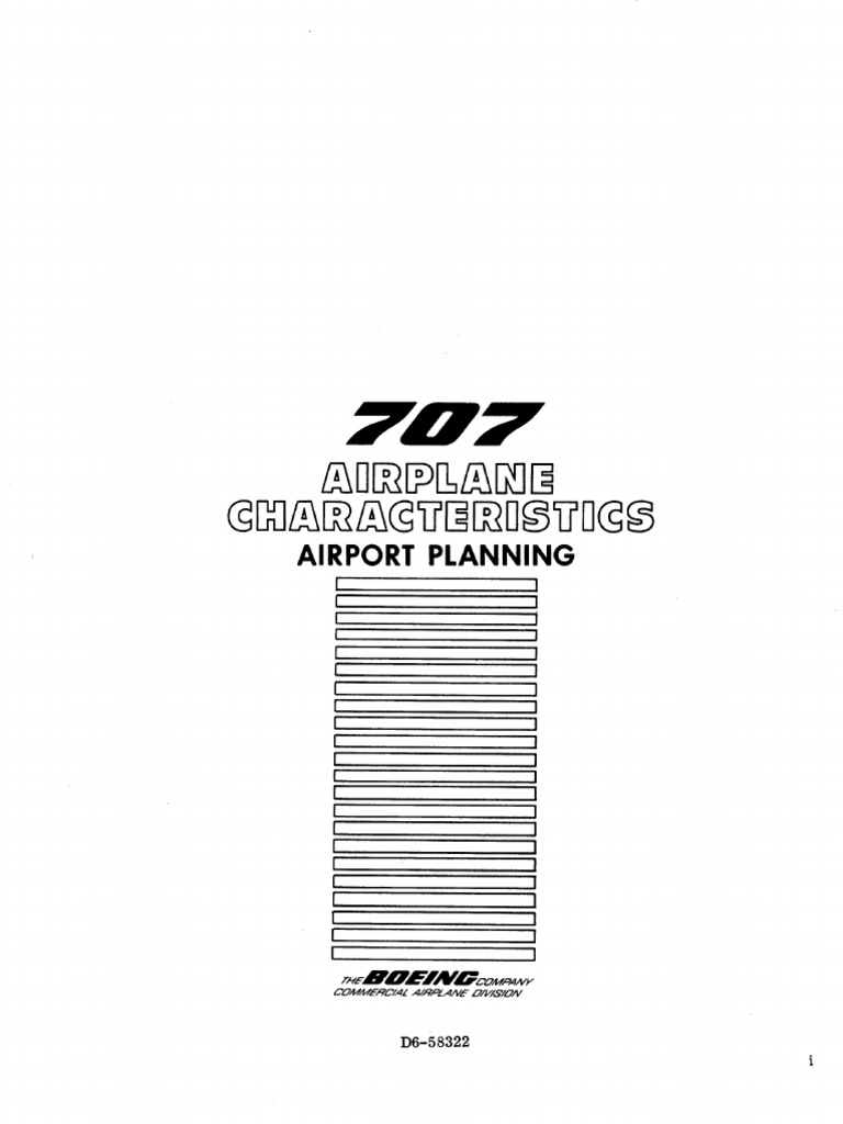 707 Airplane Characteristics For Airport Planning 1968 Pdf Pdf