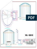 Plano - Reservorio Circular 280 M3 PDF