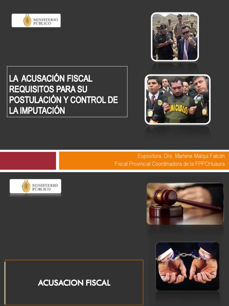Requisitos de la Acusación Fiscal | PDF | Derecho penal | Debido al proceso