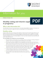 Pi Healthy Eating and Vitamin Supplements in Pregnancy