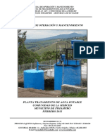 Manual de Operacion y Mantenimiento - Ptap 2.5 LPS La Merced PDF