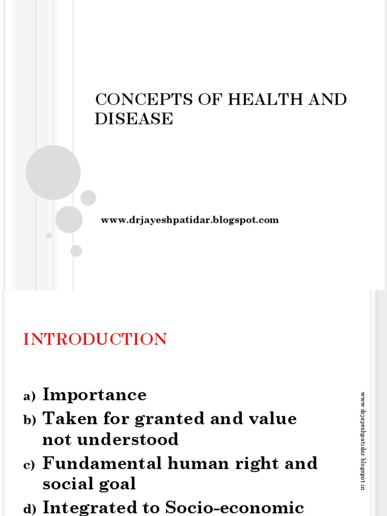Concepts of Health and Disease | PDF | Cohort Study | Epidemiology