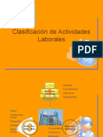 Clasificacion de La Actividades Laborales