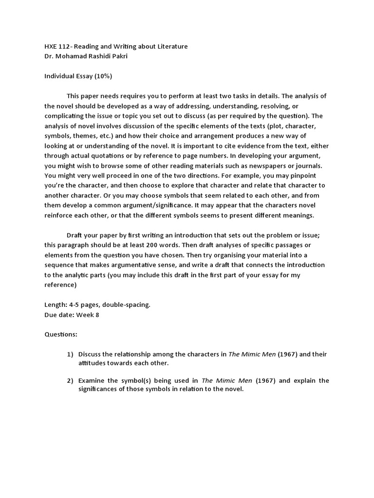 Literature Analysis for Students | PDF