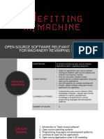 Open Source Software Relevant For Machinery Revamping