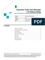 Quantum Scalar Key Manager 2.6 Release Notes: Product Software Date
