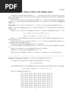 The Group of Units in The Integers Mod N