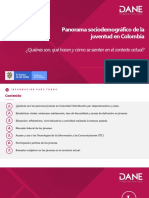 Informe Panorama Sociodemografico Juventud en Colombl