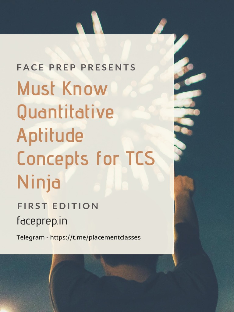 Must Know Quantitative Aptitude Concepts For Tcs Ninja Faceprep In Pdf