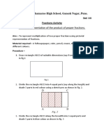 Pictorial Representation of The Product of Proper Fractions