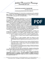 Resolucion de Alcaldia 0016-2013-MPP