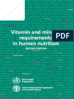 WHO - Vitamin & Mineral Requirements in Human Nutrition 2nd Ed 2004