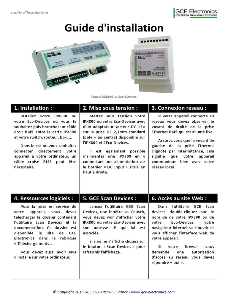 GCE Guide D'installation | PDF | Réseau informatique | Informatique