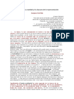 El Teatro de La Crueldad y La Clausura de La Representación. Derrida.