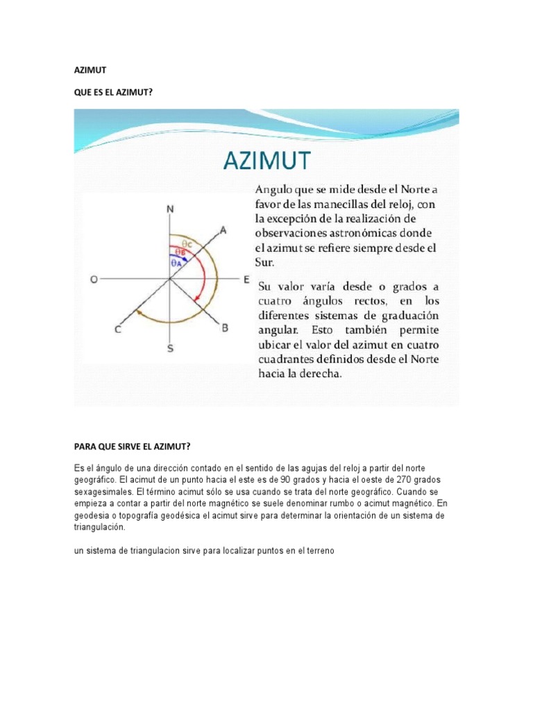 AZIMUT | PDF | Azimut | Observación científica