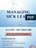 Managing Sick Leave (EA 1955)