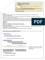 1ro SECUENCIA DIDÁCTICA MATEMÁTICA