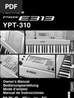 Download Manual Yamaha PSR E313 by Javier Prieto SN48976456 doc pdf