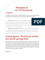 Common Mistakes in Application of Divisional Charts