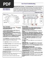 Fast Track Troubleshooting: Model: WF461ABP/XAA WF461ABW/XAA