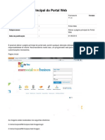 Alterar a página principal do Portal Web