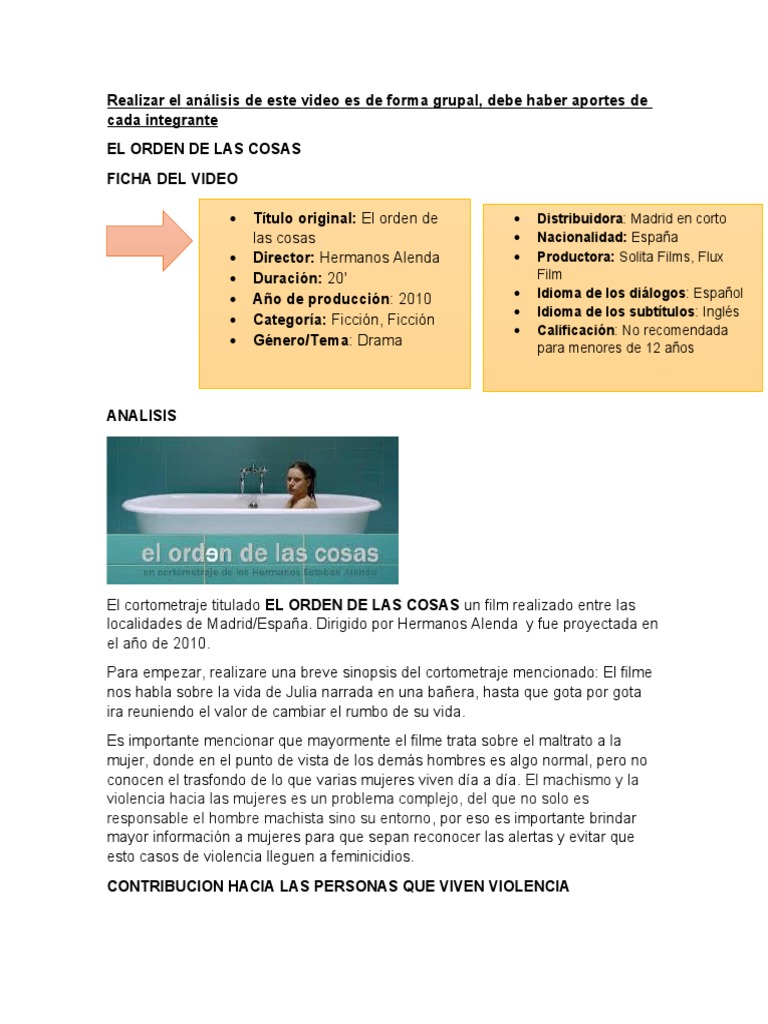 Suministro referir cemento El Orden de Las Cosas | PDF | La violencia contra las mujeres | Machismo