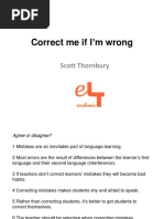 Correct Me If I 'M Wrong: Scott Thornbury